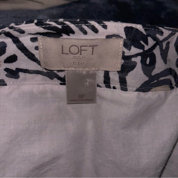 LOFT Outlet Floral Midi Skirt 8P - Picture 7 of 9